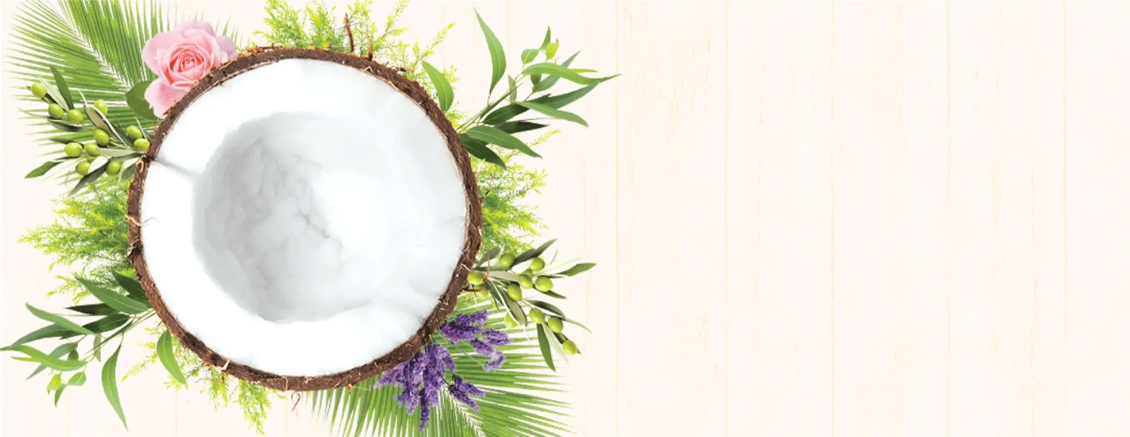 Tropika herbal skincare, styled with natural ingredients