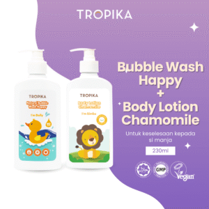 Bubble Wash Happy 230ml + Lotion Chamomile 230ml