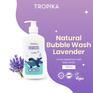 Natural Bubble Wash, Lavender 230ml