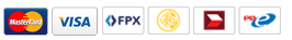 Mastercard, Visa and FPX accepted